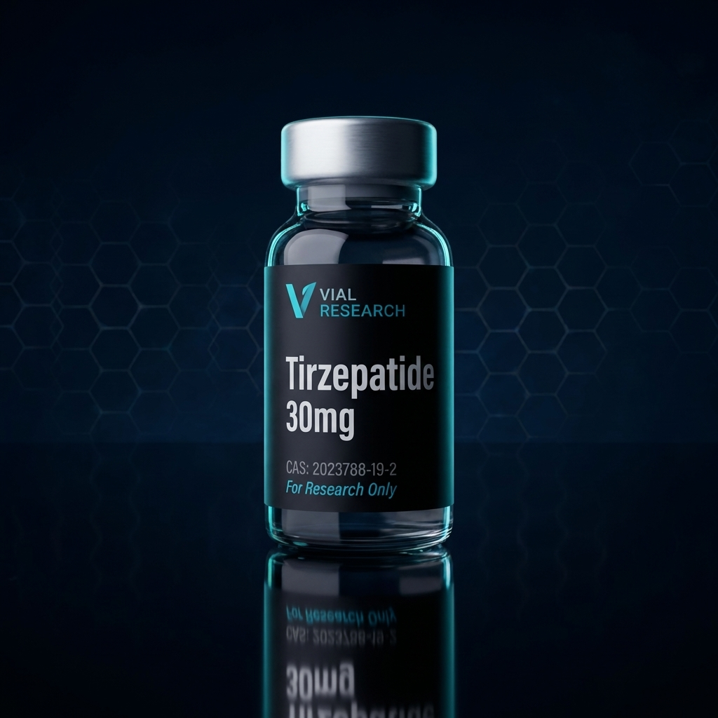 Vial Research Tirzepatide 30mg research vial — GLP-1 Agonists