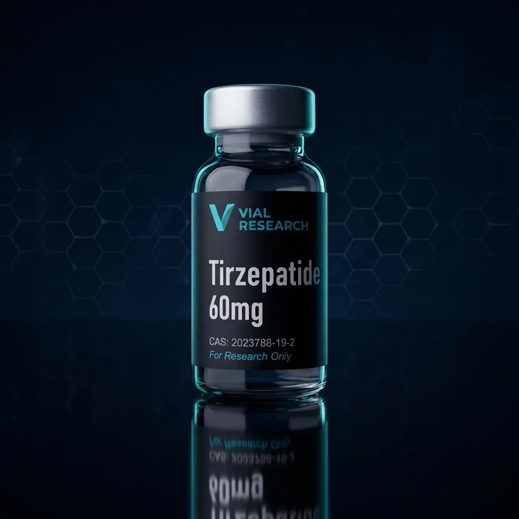 Vial Research Tirzepatide 60mg research vial — GLP-1 Agonists